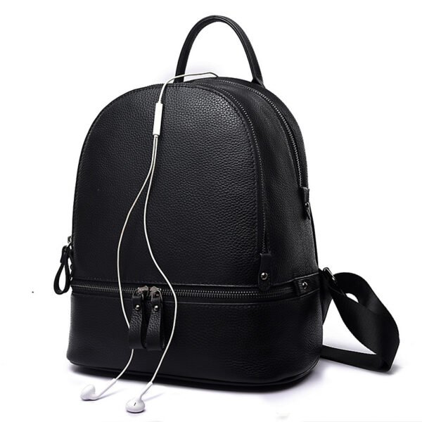 Backpack Women's Korean Fashion Casual Leather - Image 4