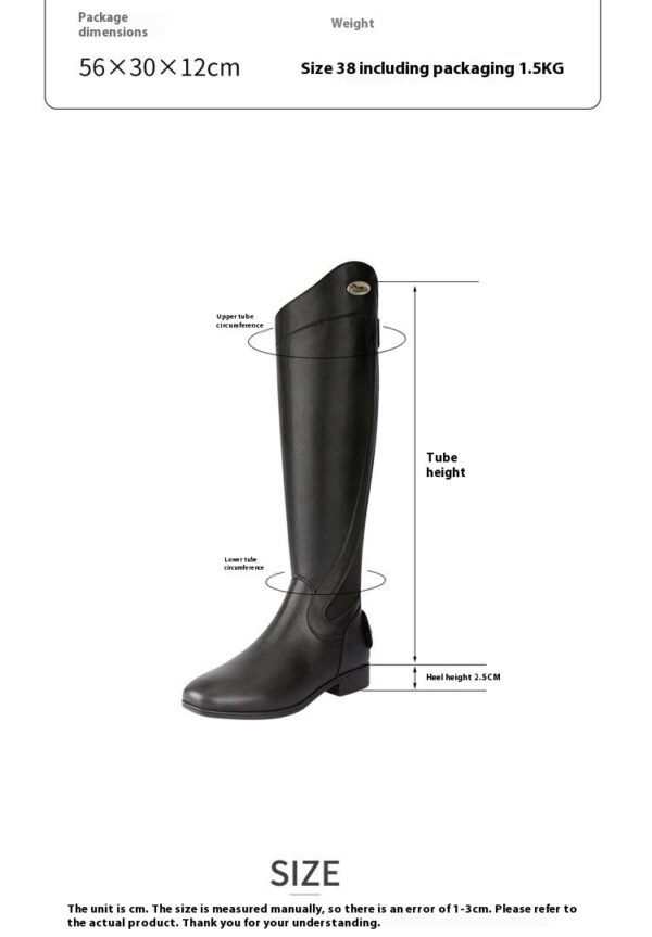 Black Cowhide Equestrian Boots Supplies - Image 10