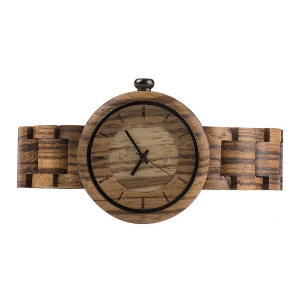 Bamboo wood watch watch ladies watch quartz movement watch - Image 2