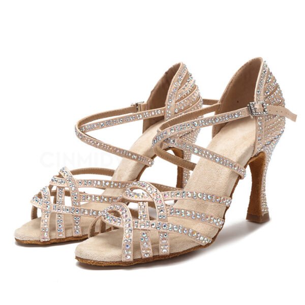 Women's High Heel Diamond Dancing Sandals - Image 6