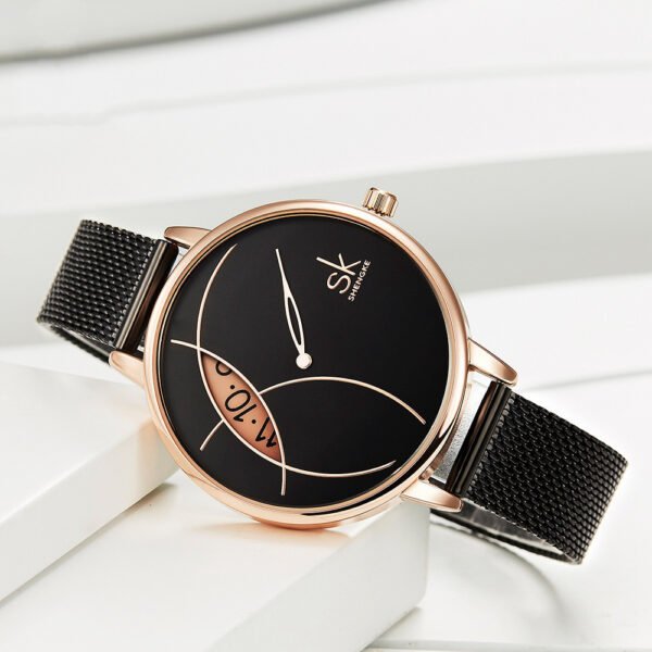 Women's Watch With Creative Mesh Belt - Image 6