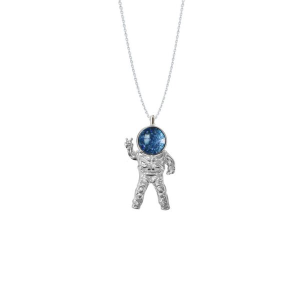 925 Sterling Silver Aviation Series Astronaut Spaceship Planet - Image 7