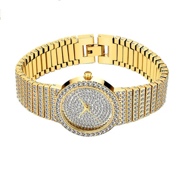 Women'S Watch Gold Korean Version Star Diamond Waterproof Quartz Watch - Image 3