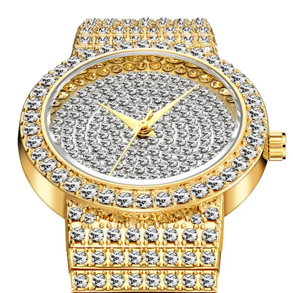 Women'S Watch Gold Korean Version Star Diamond Waterproof Quartz Watch - Image 4