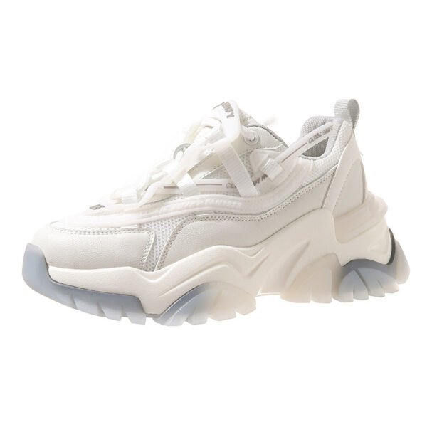 All-Match Jelly Platform Casual Sports White Shoes - Image 3