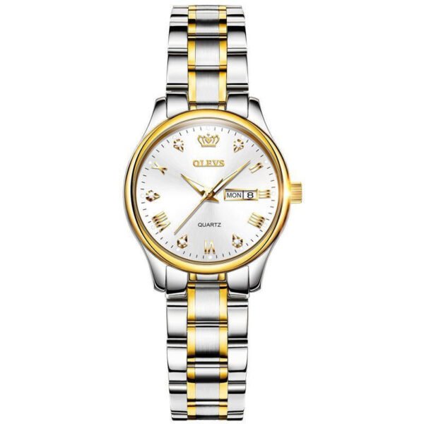 Automatic Waterproof Luminous Calendar Quartz Ladies Watch - Image 5