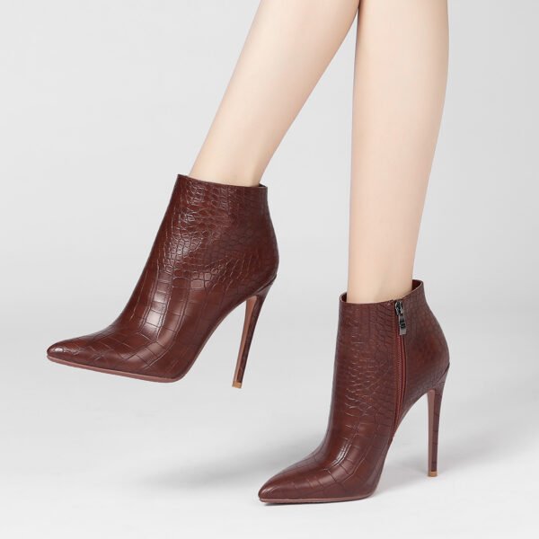 Autumn And Winter Women's Stiletto Ankle Boots - Image 3