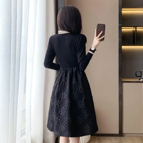 Women's Waist Slimming And Fashionable Stitching Dress - Image 10