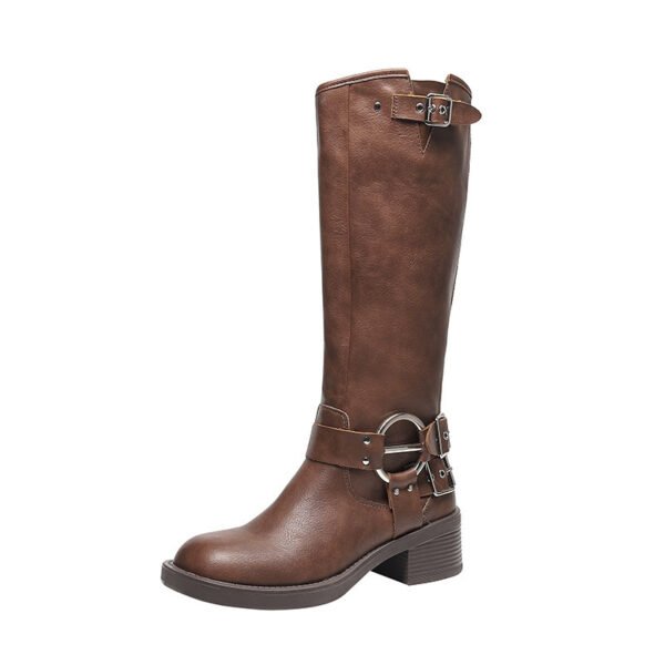 Below The Knee Plus Size Women's Boots - Image 8