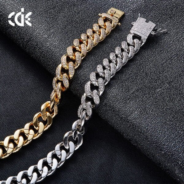 Amazon cross-border European and American Hip hop accessories men's bracelet Cuban chain - Image 6