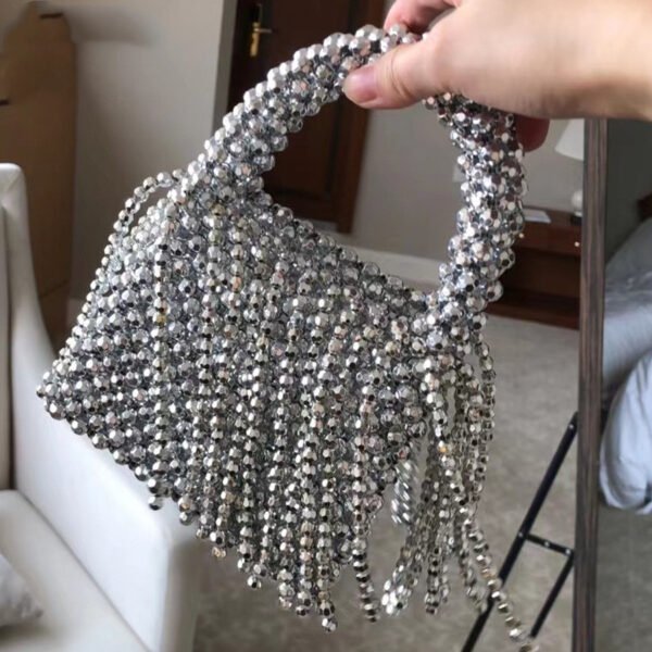 Acrylic Tassel Handbag For Women Diy Handmade - Image 5