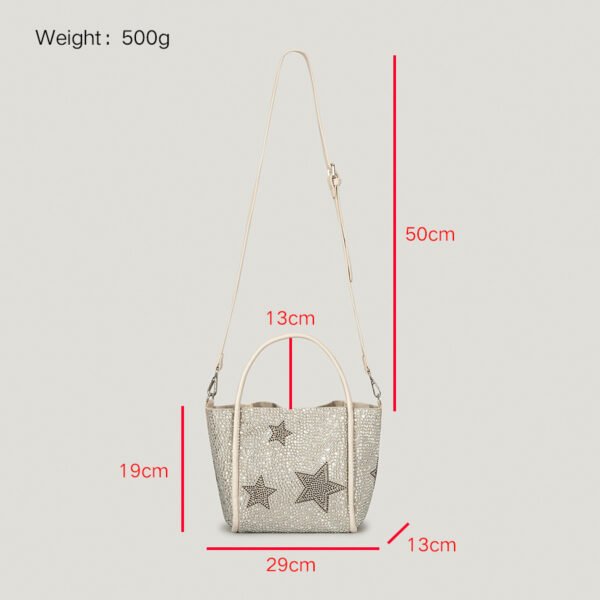 Autumn And Winter XINGX Rhinestone Shopping Handbag For Women - Image 5