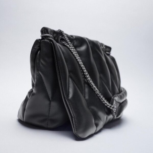 Black Chain Zigzag Single-shoulder Messenger Bag - Image 5