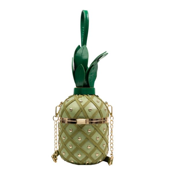 Women's Pineapple Rivet Diamond Casual Handbag - Image 8