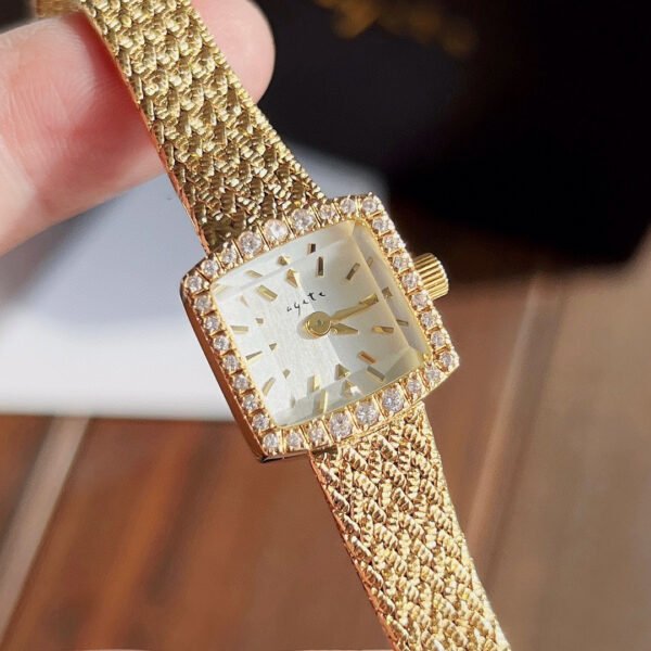 Zhonggu Small Golden Watch New Mini Delicate Square - Image 7