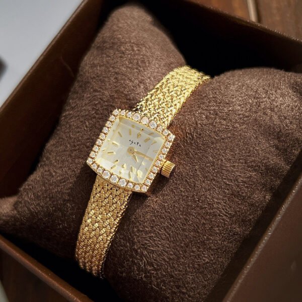 Zhonggu Small Golden Watch New Mini Delicate Square - Image 9