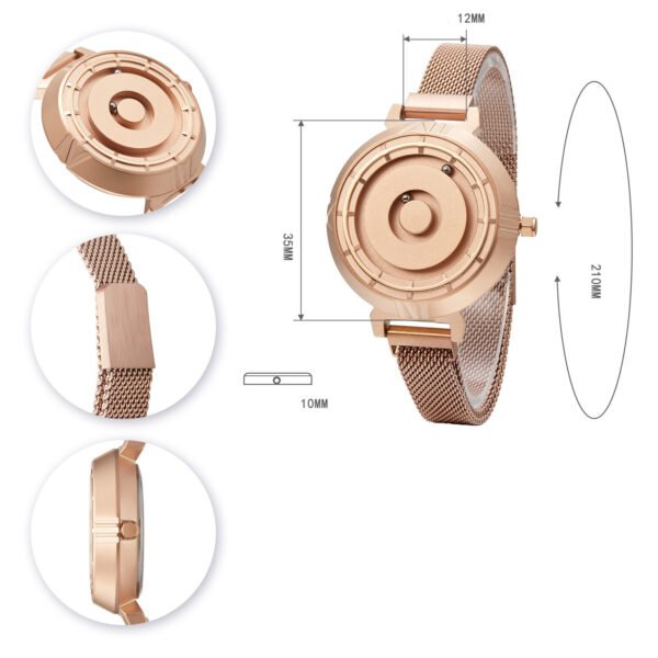 Women's Magnetic Non-glass Rolling Beads Bearing Watch Quartz - Image 7