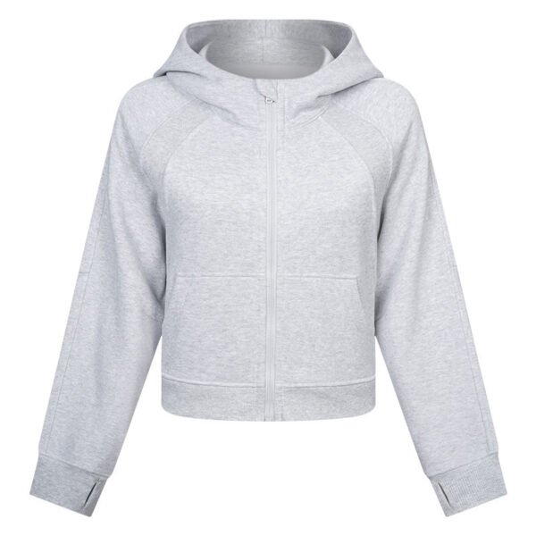 Autumn And Winter Women's Sports Fitness Running Sweatshirt Jacket - Image 5