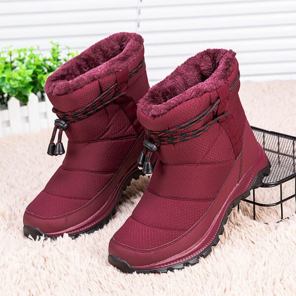 Women's plus size warm and velvet snow boots - Image 4