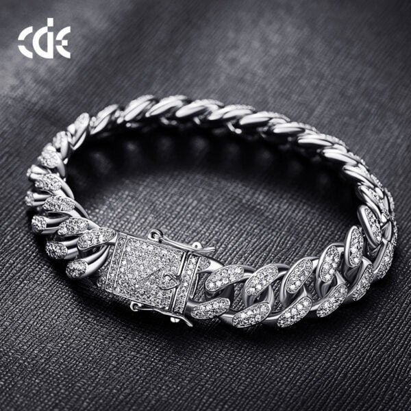 Amazon cross-border European and American Hip hop accessories men's bracelet Cuban chain - Image 10