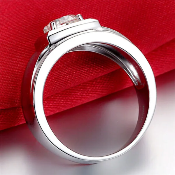 Artificial diamond men's ring - Image 3