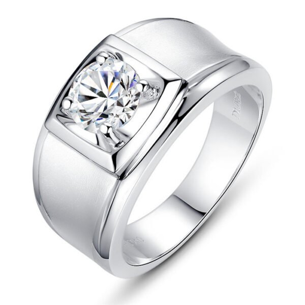 Artificial diamond men's ring - Image 4