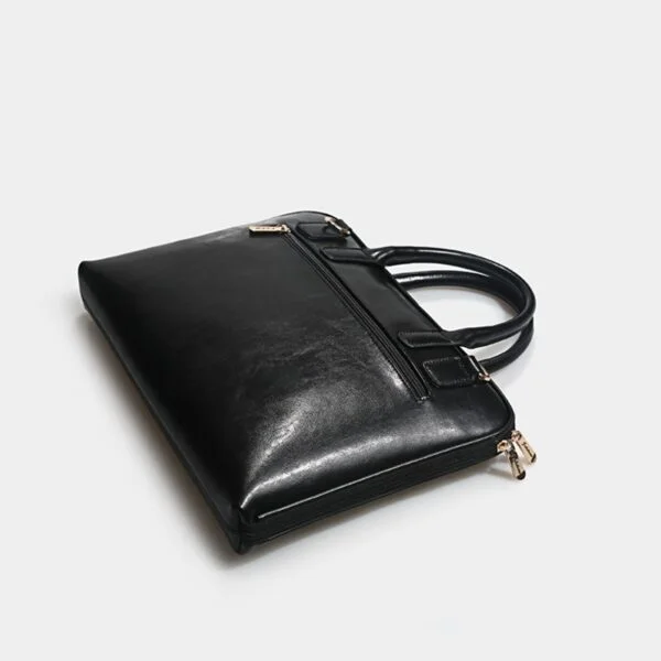 14 Leather Computer Bag Fashion Cowhide Briefcase - Image 2