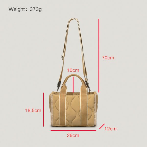 Autumn Soft Down Cotton Handbag Women's Simple - Image 2