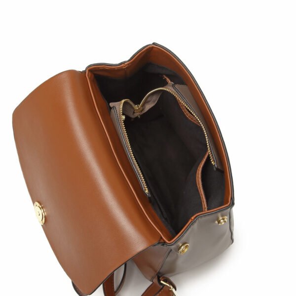 Women's New Large Capacity Leather Backpack - Image 5