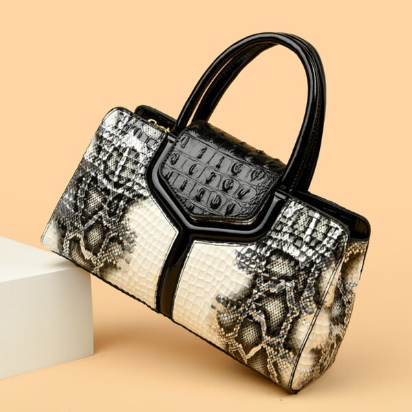 Women's Handbag Vintage Snake Pattern - Image 8