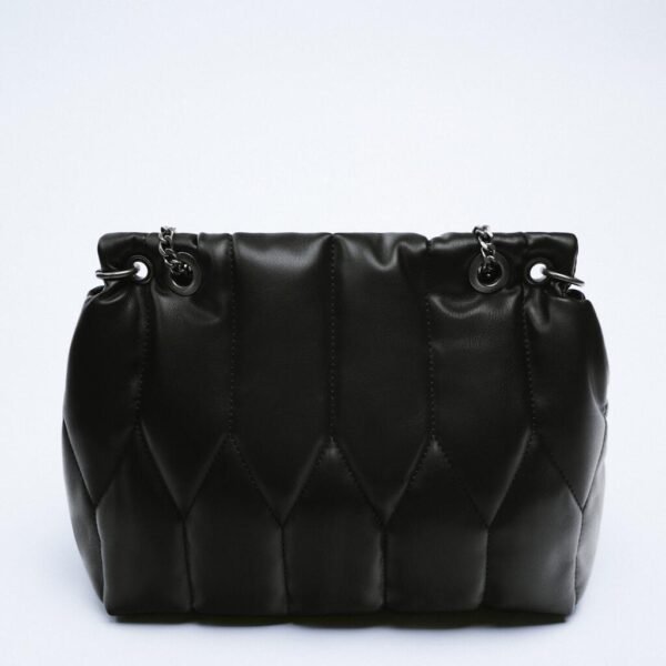 Black Chain Zigzag Single-shoulder Messenger Bag - Image 2