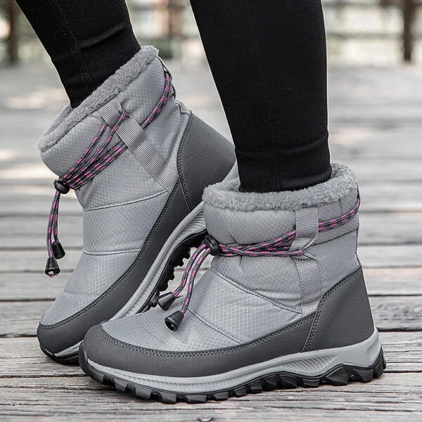 Women's plus size warm and velvet snow boots - Image 5