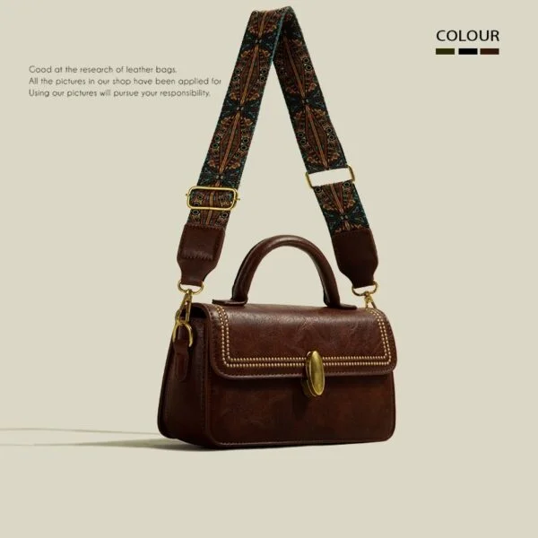 Advanced Texture Retro Messenger Bag For Women - Image 2