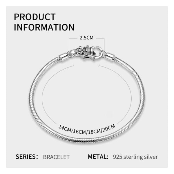 S925 Sterling Silver Basic Keel Chain Without Buckle Hollow Single Chain Bracelet Diy Accessories - Image 3