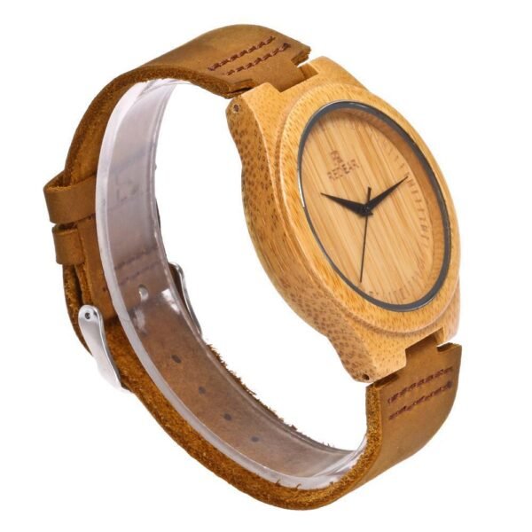 Bamboo quartz watch - Image 2