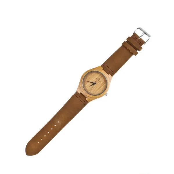 Bamboo quartz watch - Image 3