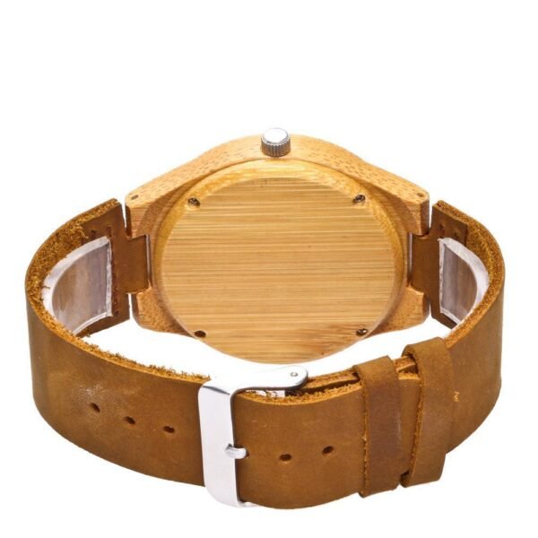 Bamboo quartz watch - Image 4