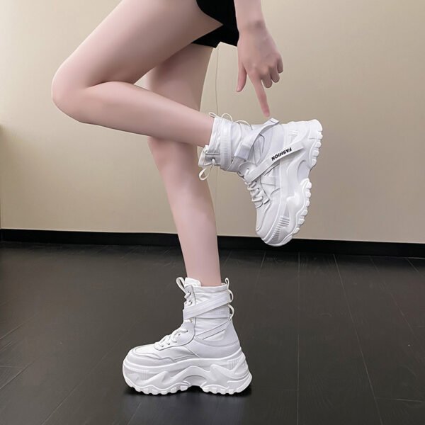 Women's Platform Height Increasing Casual Sneakers - Image 5