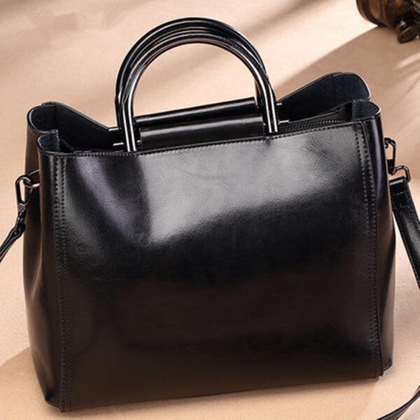 Women's Real Cowhide Multifunctional Tote - Image 7