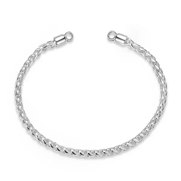 S925 Sterling Silver Basic Keel Chain Without Buckle Hollow Single Chain Bracelet Diy Accessories