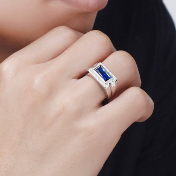 Adjustable Kyanite Ring for Men - Image 2