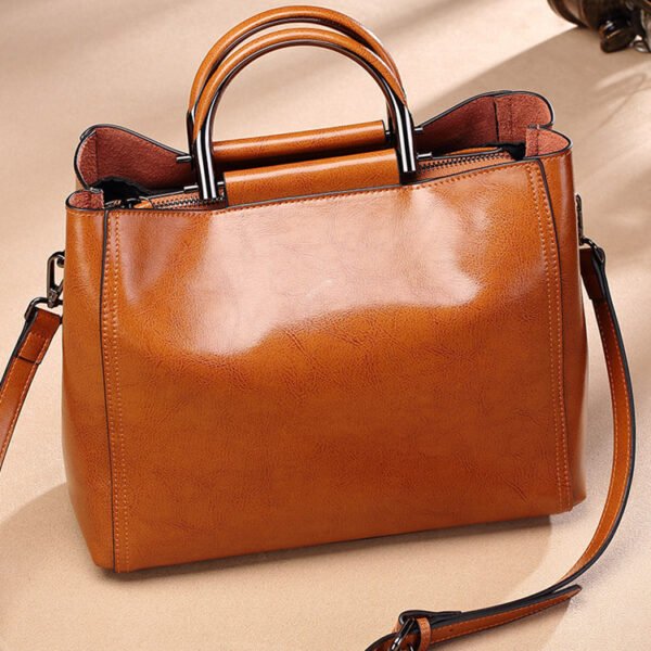 Women's Real Cowhide Multifunctional Tote - Image 2