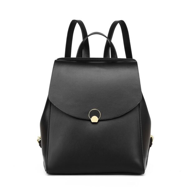 Women's New Large Capacity Leather Backpack - Image 6