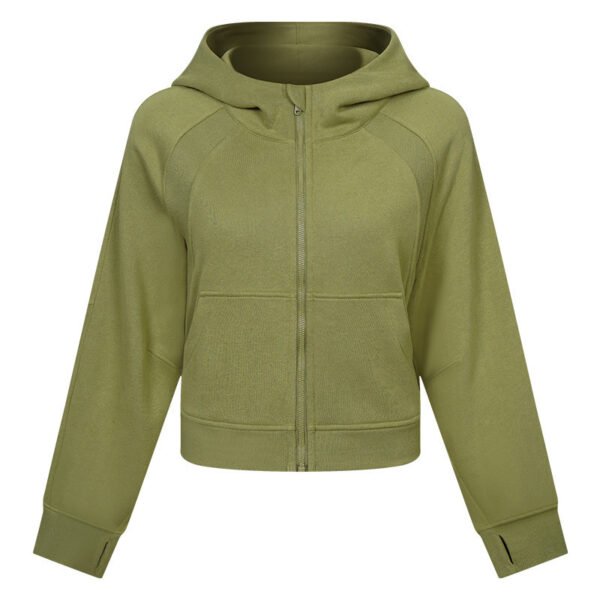 Autumn And Winter Women's Sports Fitness Running Sweatshirt Jacket - Image 4