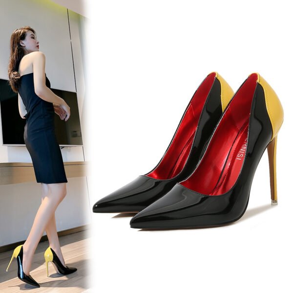 Women's Pointed Stiletto Heel Large Size High Heels - Image 8