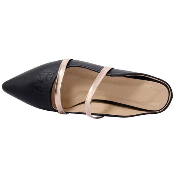 Pointed Toe Strap Flat Casual Shoes - Image 4