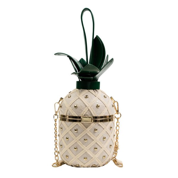 Women's Pineapple Rivet Diamond Casual Handbag - Image 5