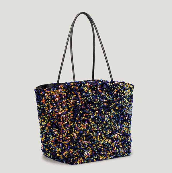 Autumn And Winter Super Flash Sequin Tote Bag Female Bling Sequins - Image 5