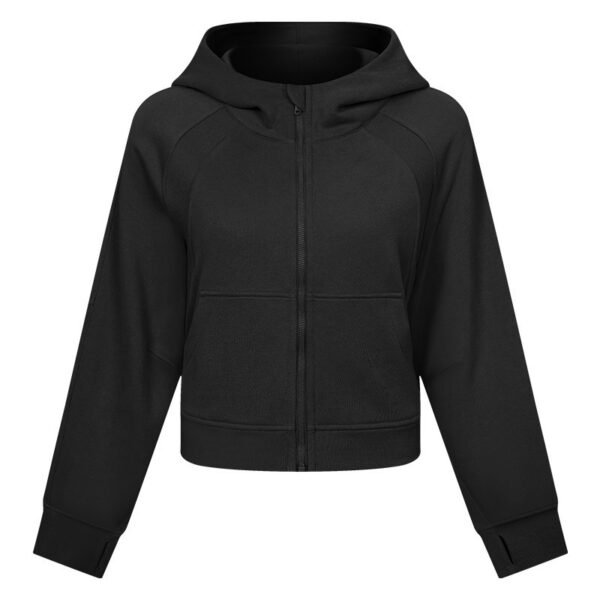 Autumn And Winter Women's Sports Fitness Running Sweatshirt Jacket - Image 3