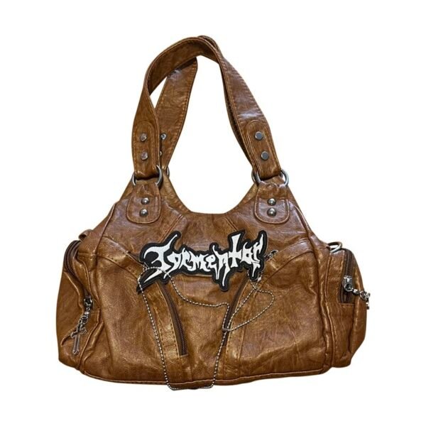 Axillary Spice Girl Brown European And American Crossbody Bag - Image 4